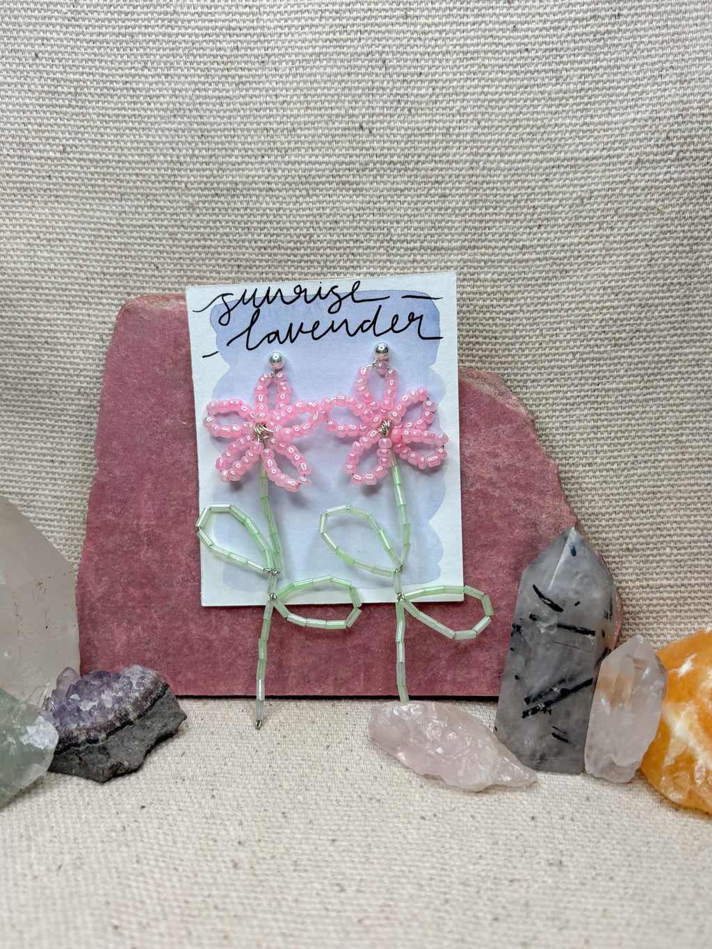 Beaded flowers ✦ Earrings
