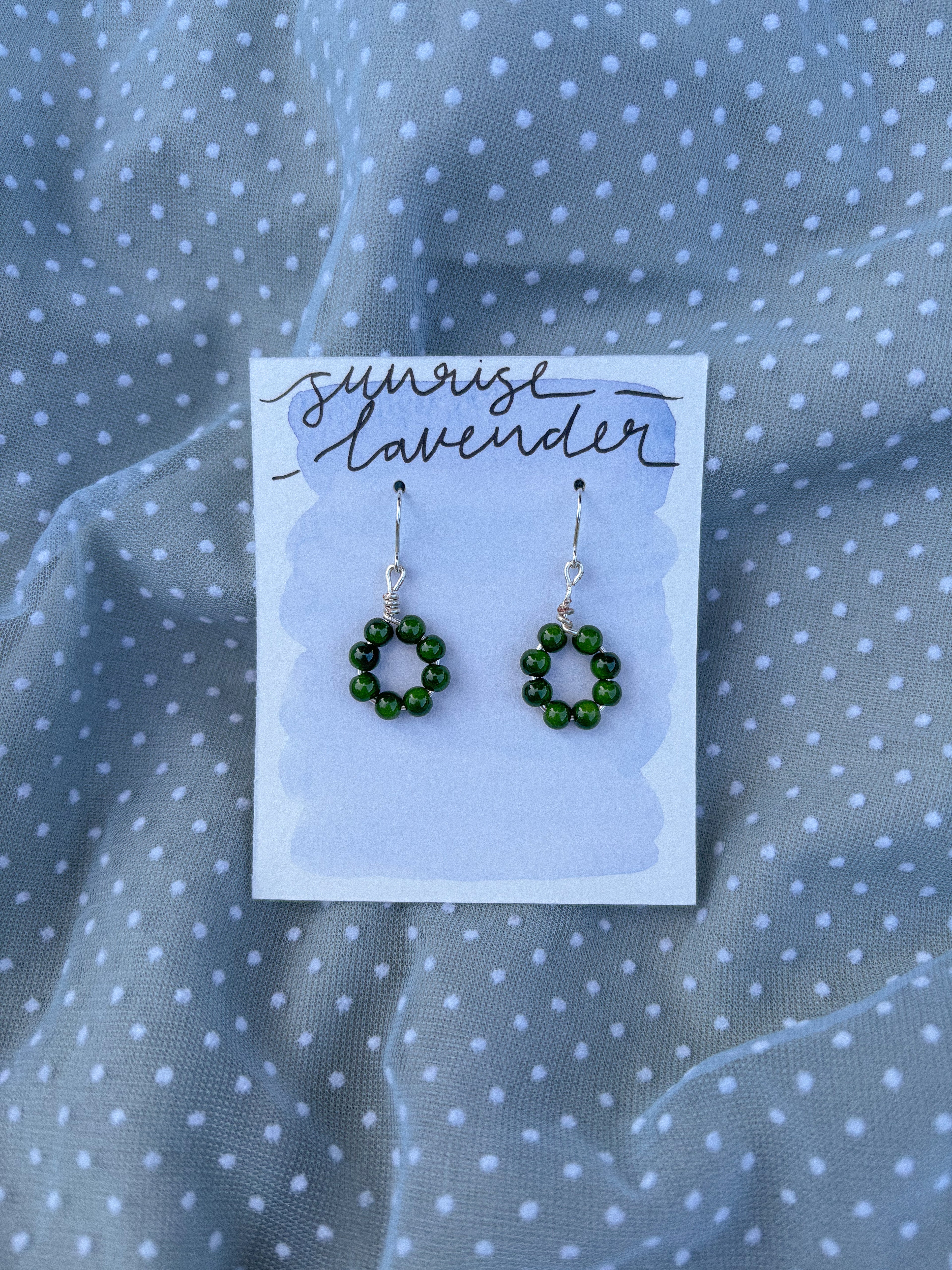 Beaded hoops | Earrings