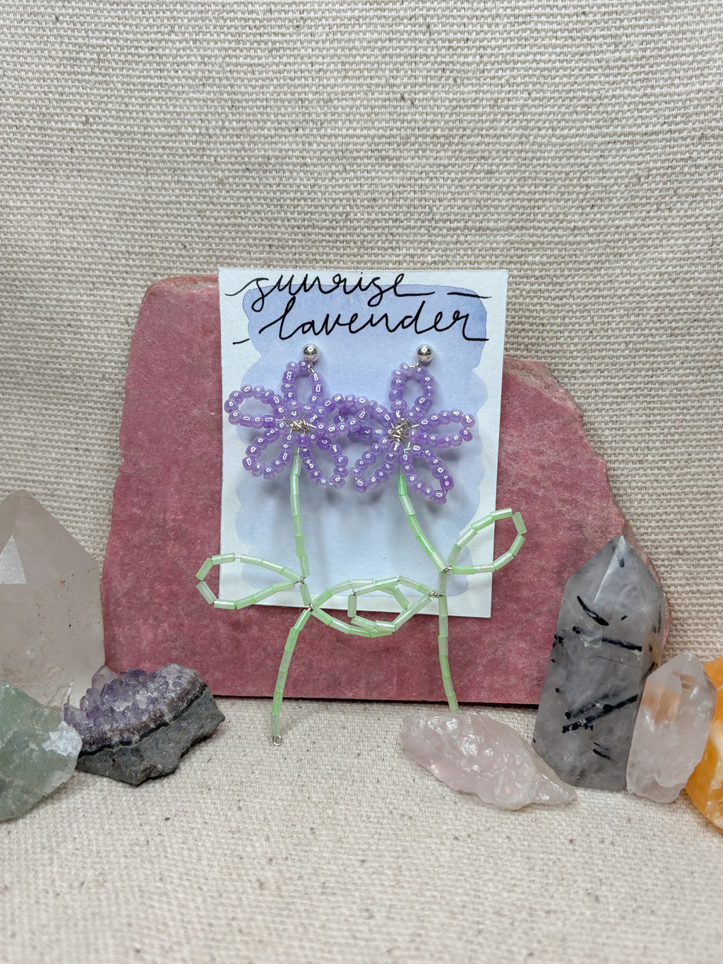Beaded flowers ✦ Earrings