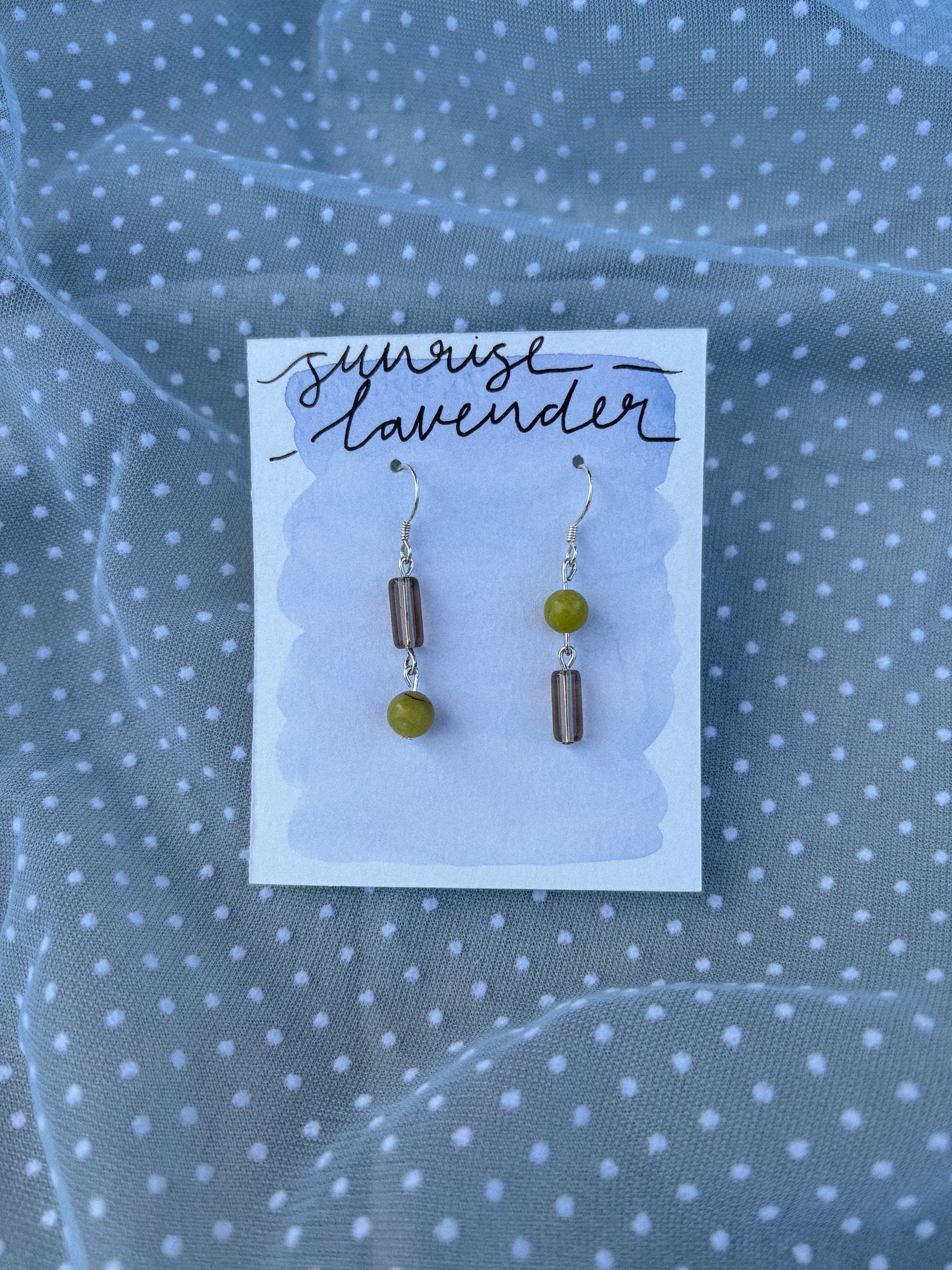 Mis-matched peridot | Earrings