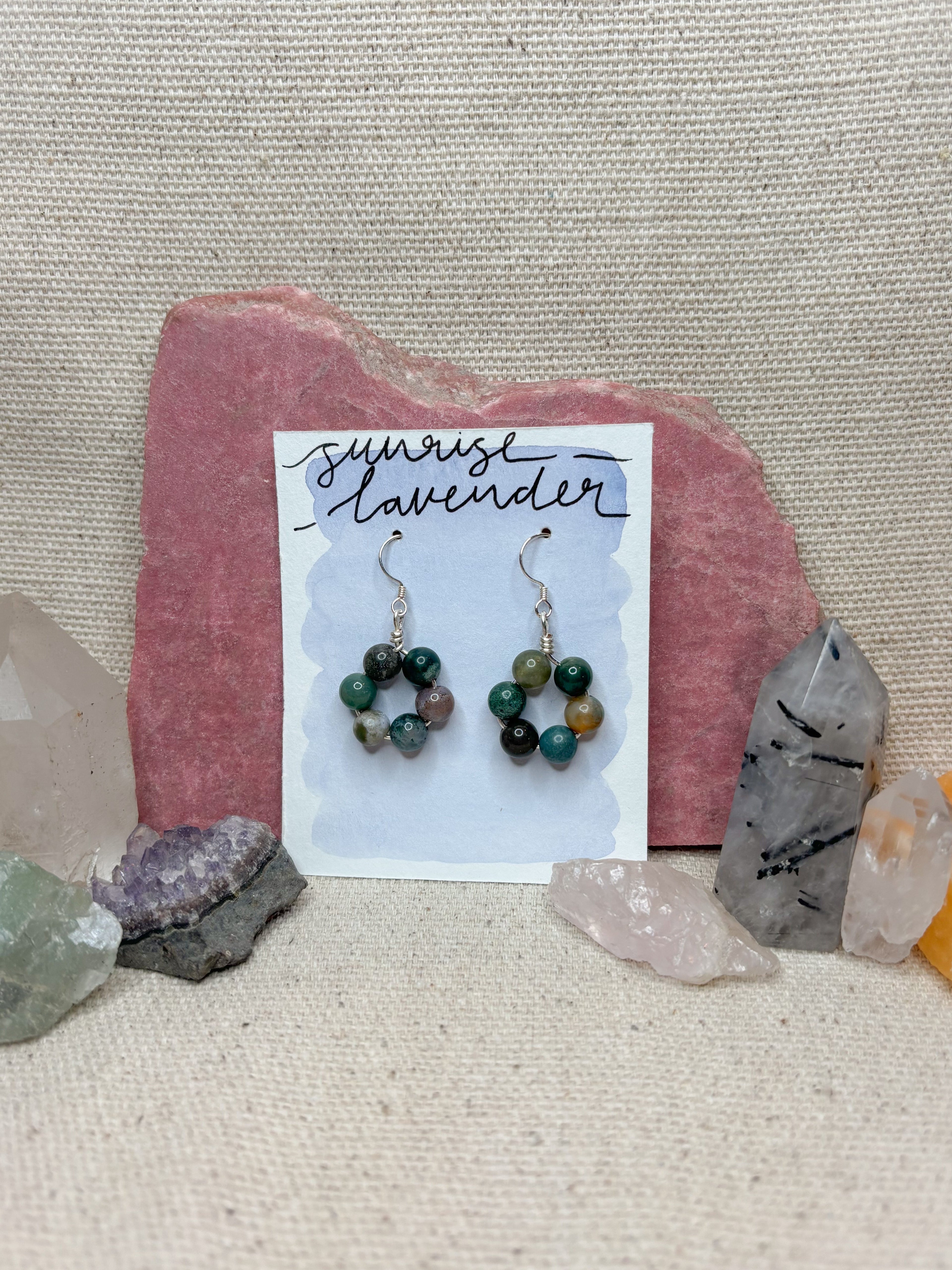 Beaded hoops ✦ Earrings