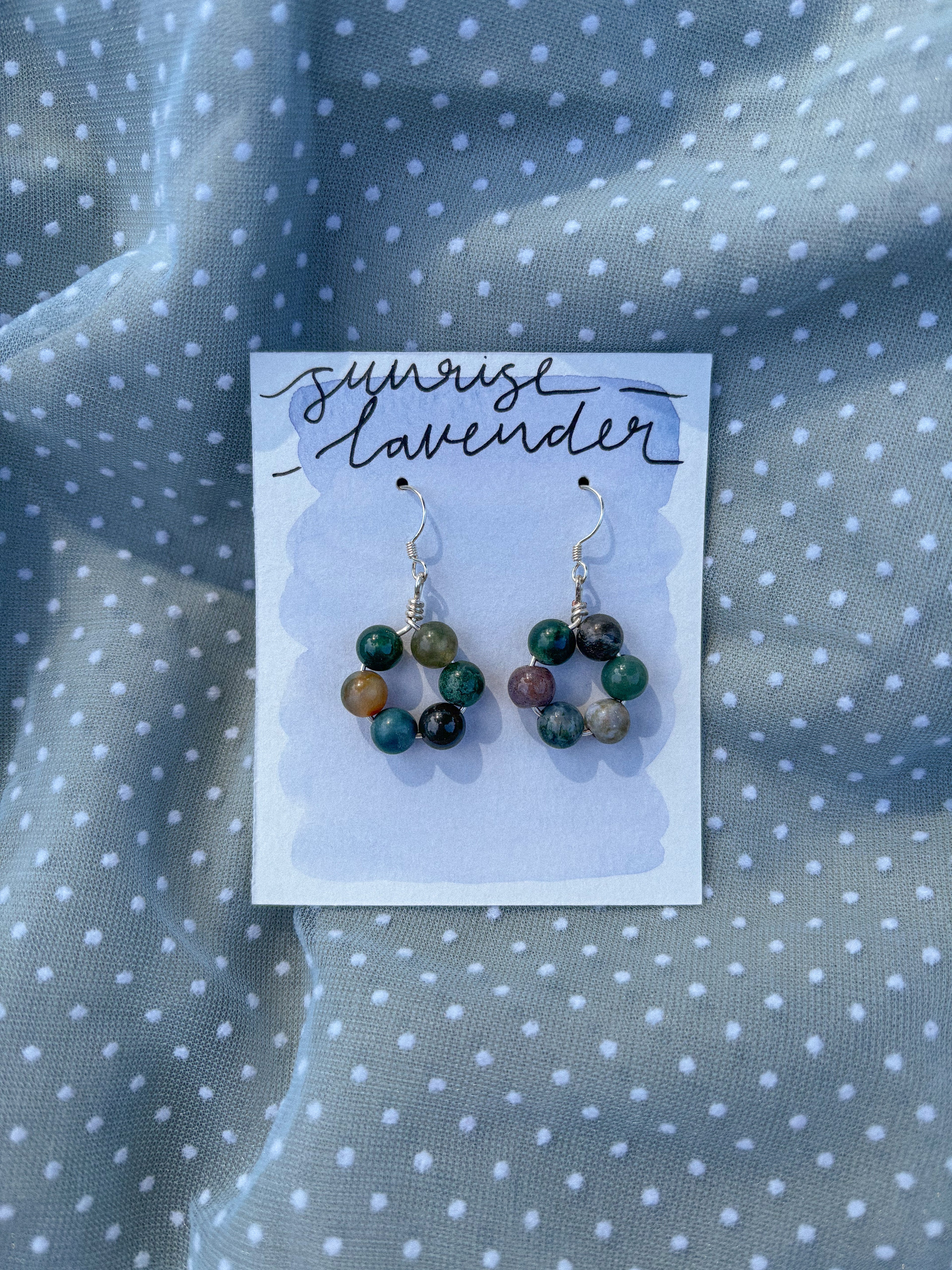 Beaded hoops | Earrings