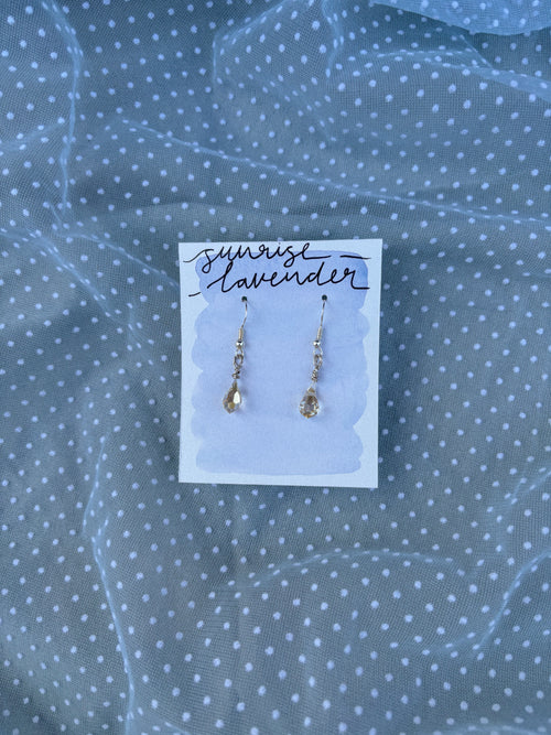 Tear drop crystal | Earrings